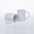 Logotipo personalizado al por mayor de 11 oz Taza de café de cerámica de sublimación con taza blanca
